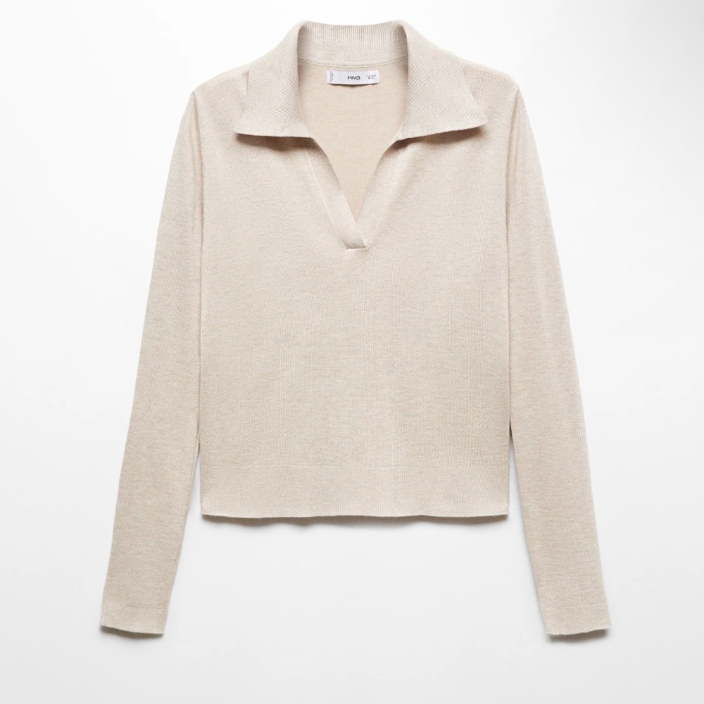 Mango Cream Knit Sweater